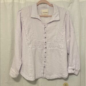 Lucky Brand Soft Waffle Fabric Top - Size Large (could fit XL)